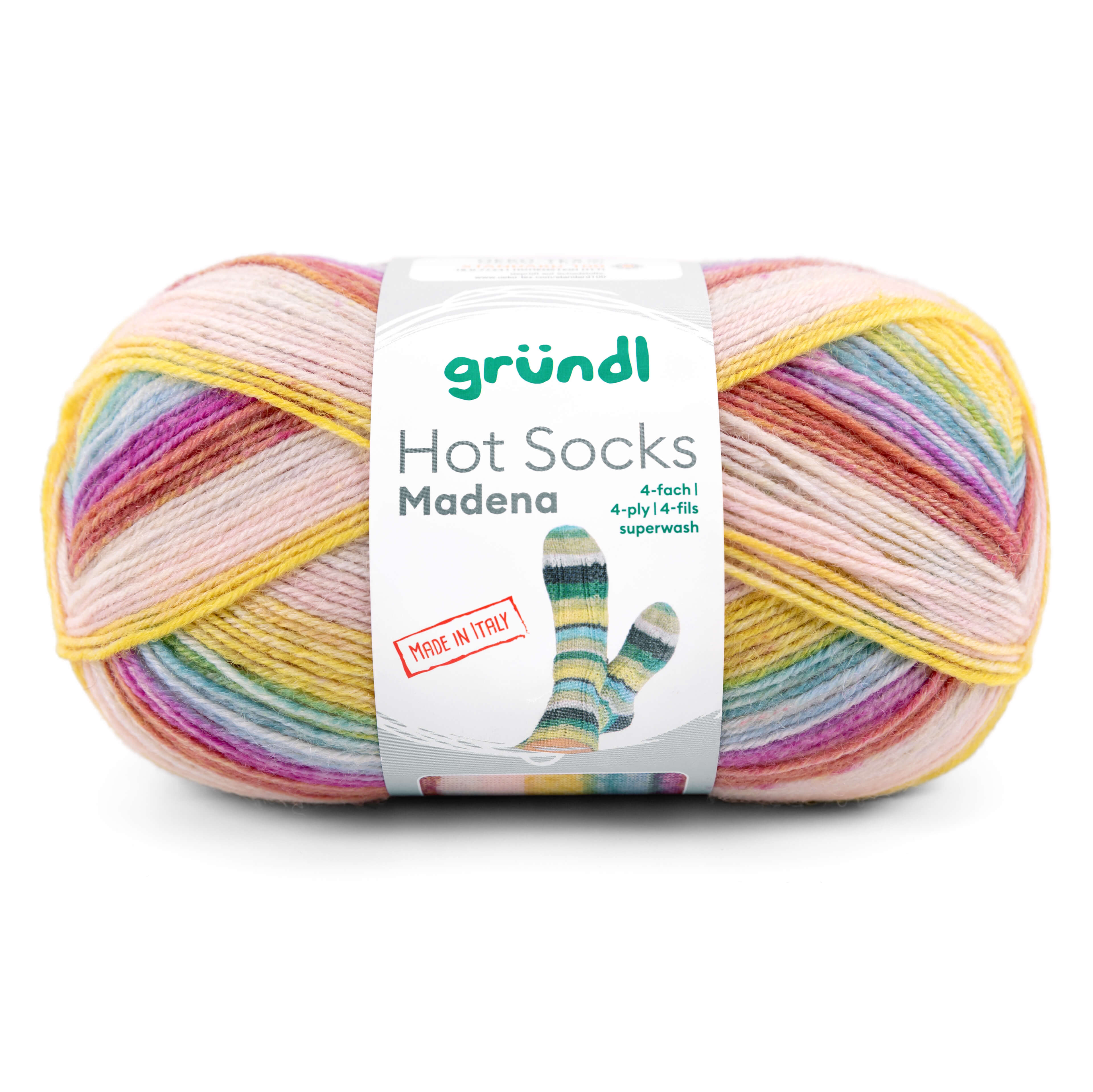 Grundl Hot Socks Madena ソックヤーン 毛糸 ᐅ Hot Socks Madena 4-ply by Gründl | Buy online now at a great price