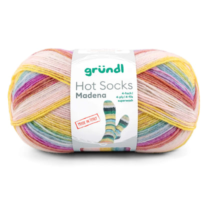 Kit de tricot Hot Socks Madena – 7x laine à chaussettes fabriquée en Italie