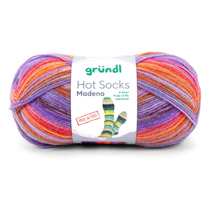 Kit de tricot Hot Socks Madena – 7x laine à chaussettes fabriquée en Italie