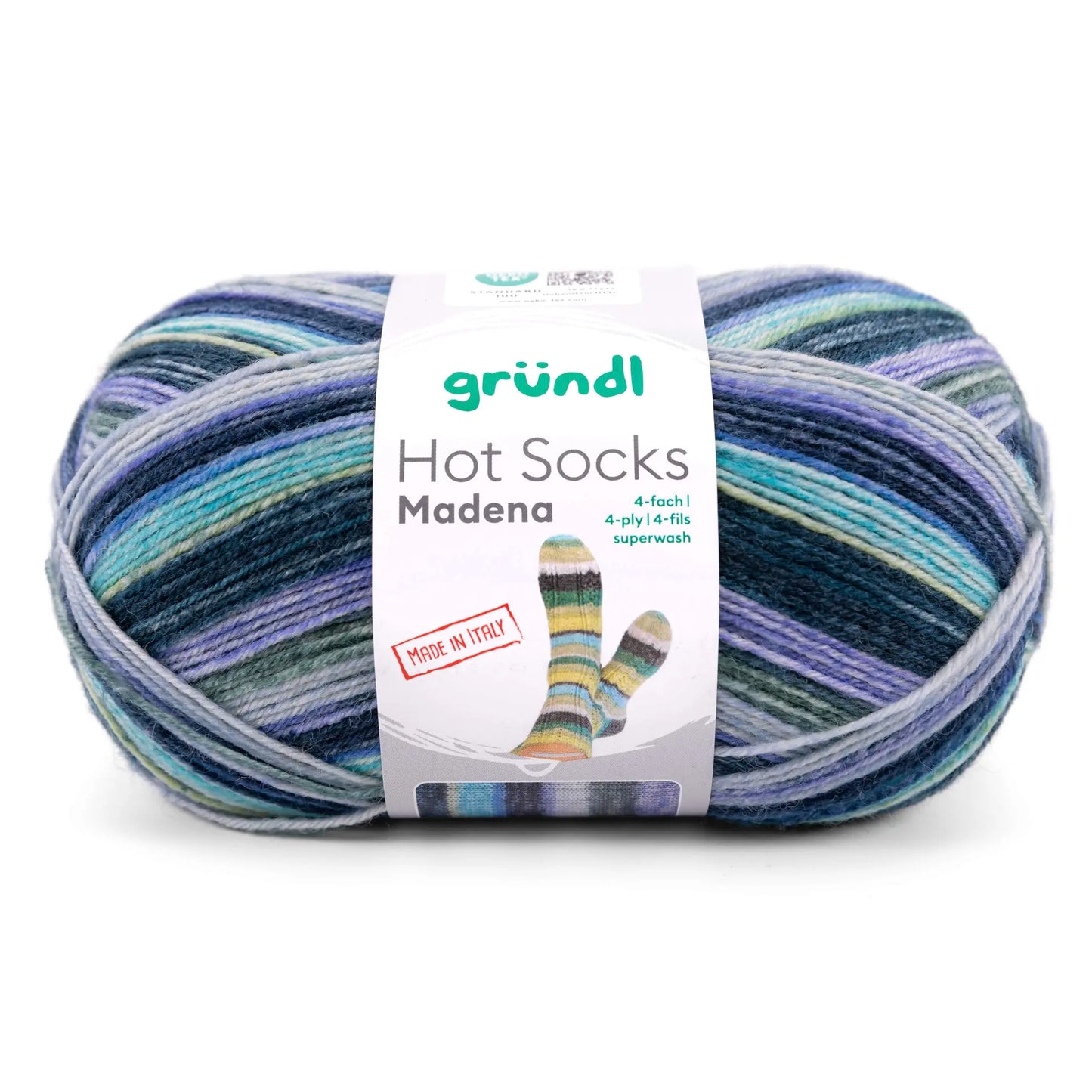 Kit de tricot Hot Socks Madena – 7x laine à chaussettes fabriquée en Italie