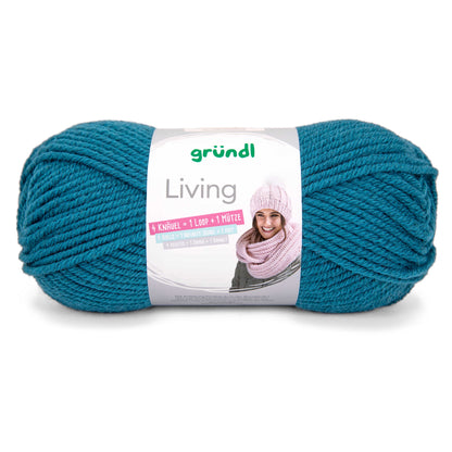 Strickset bunter Schal mit Blockstreifen und Mütze