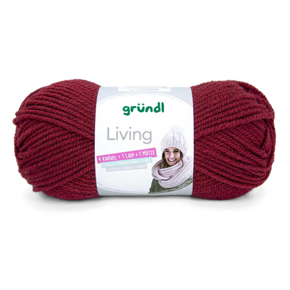 Strickset bunter Schal mit Blockstreifen und Mütze