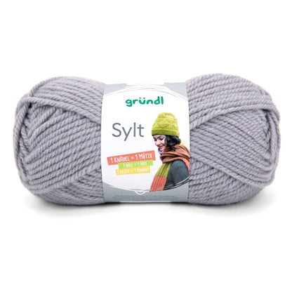 Knitting set sweater with checked pattern - 20% wool content