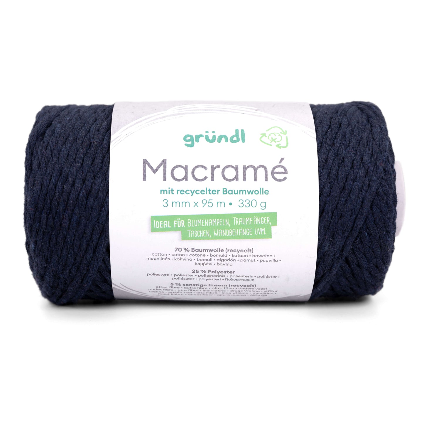 Macramé - dunkelblau