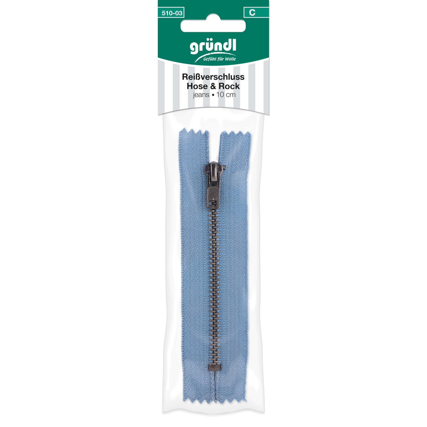 Reißverschluss Hose und Rock, 10 cm