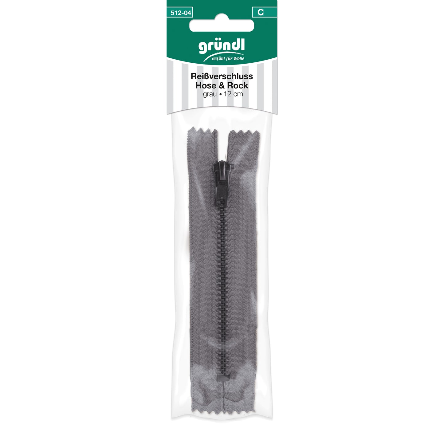 Fermeture-éclair pour pantalon et jupe, 12 cm