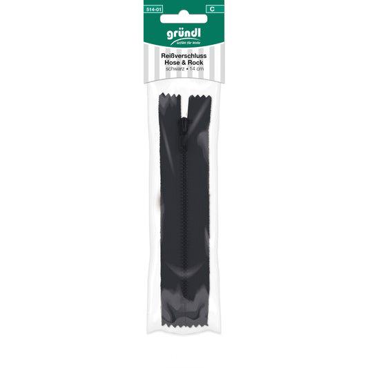 Reißverschluss Hose und Rock, 14 cm