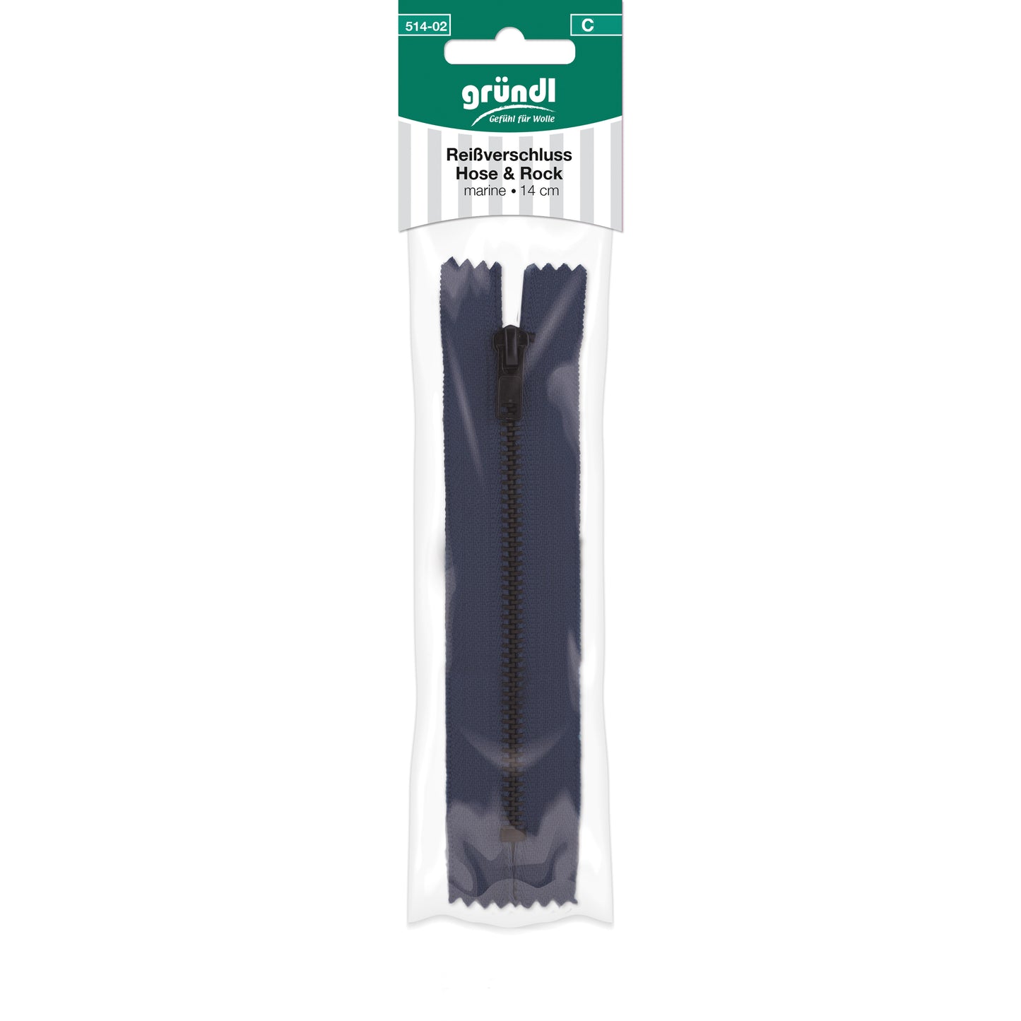 Fermeture-éclair pour pantalon et jupe, 14 cm