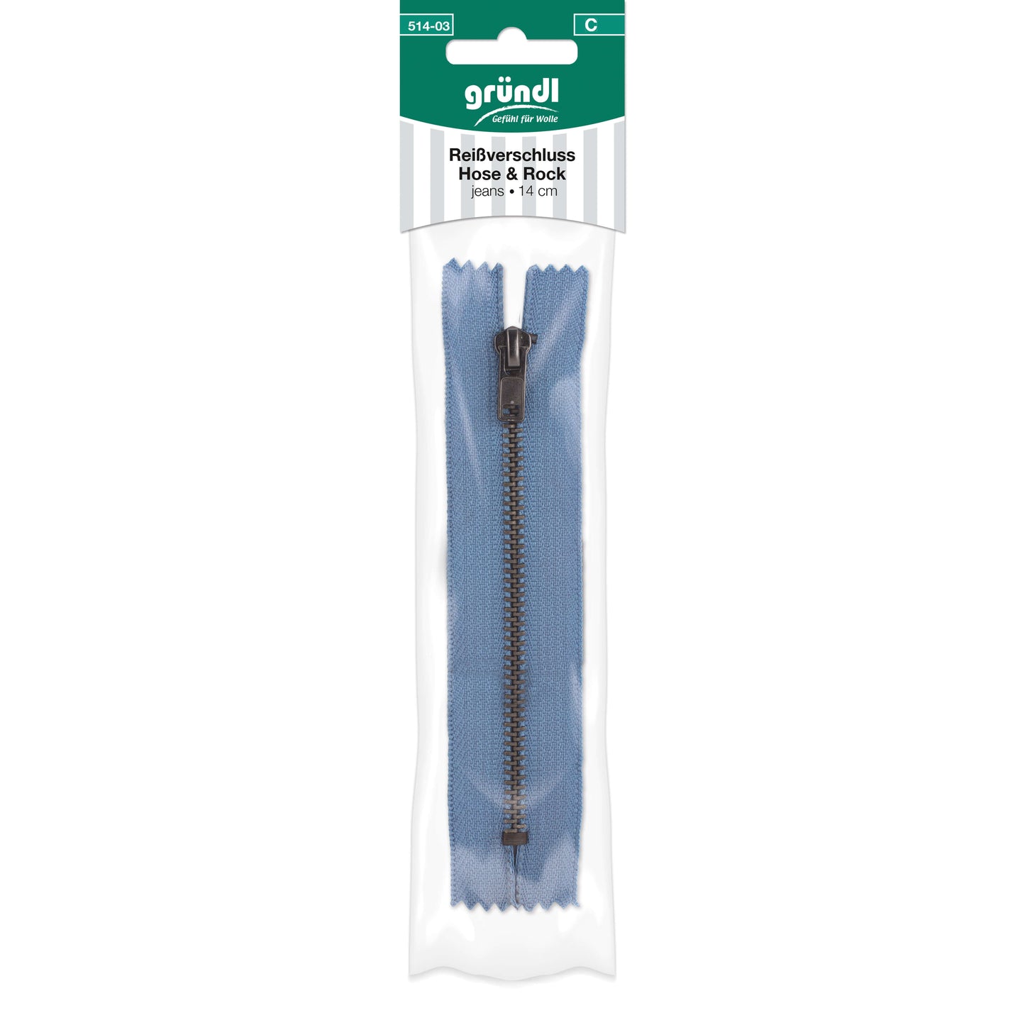 Fermeture-éclair pour pantalon et jupe, 14 cm