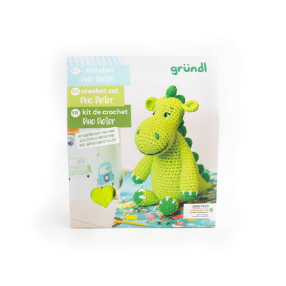 Häkeltiere, Häkelset in BOX - Dino