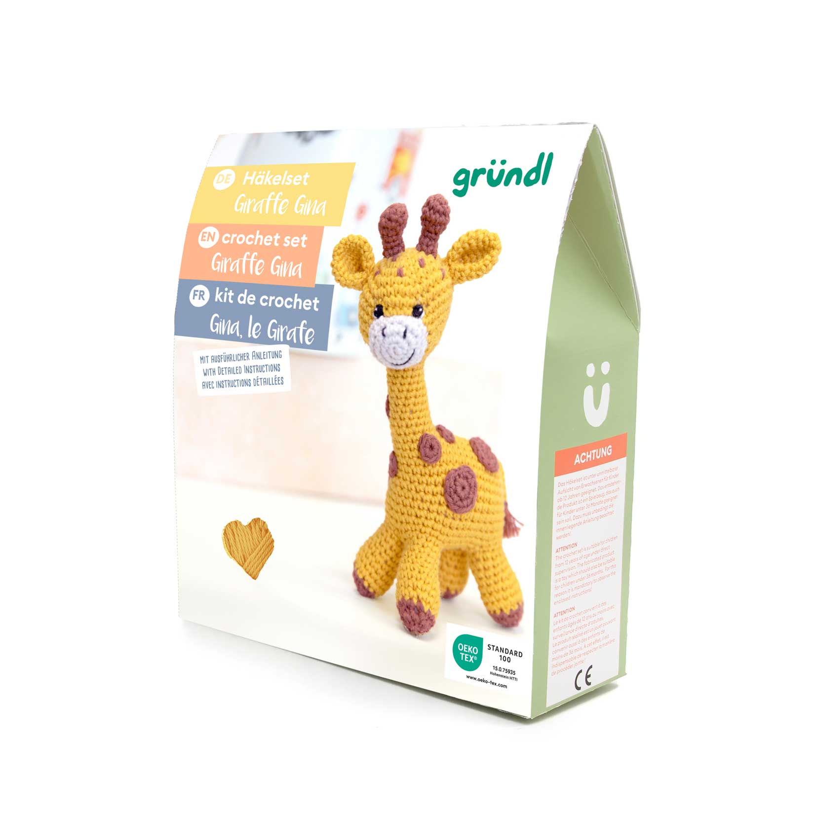 Häkeltiere, Häkelset in BOX - Giraffe