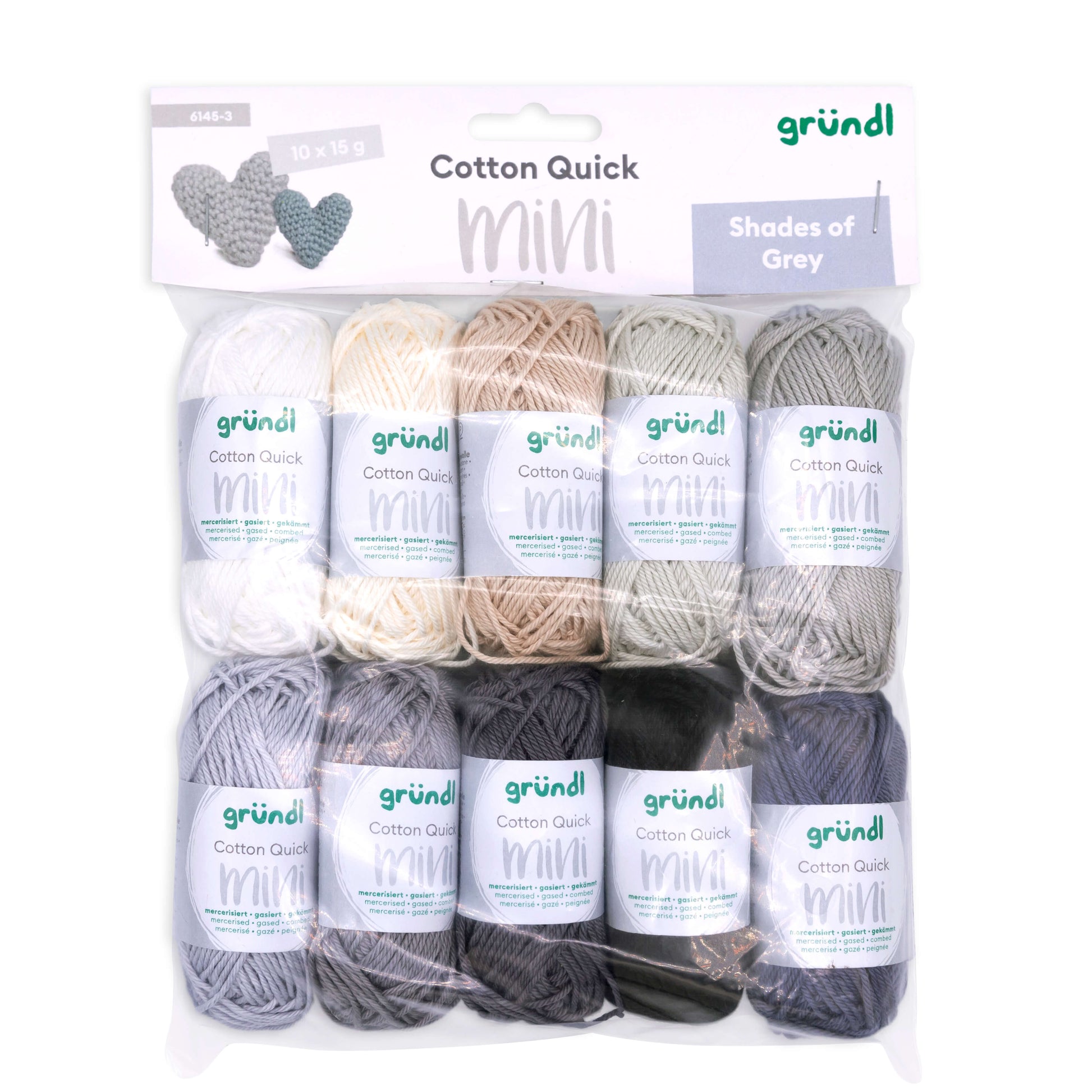 Cotton Quick Mini Shades 10 x 15 g - grau