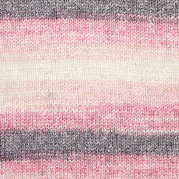 Strickset Schal mit 2-farbigem Patentmuster