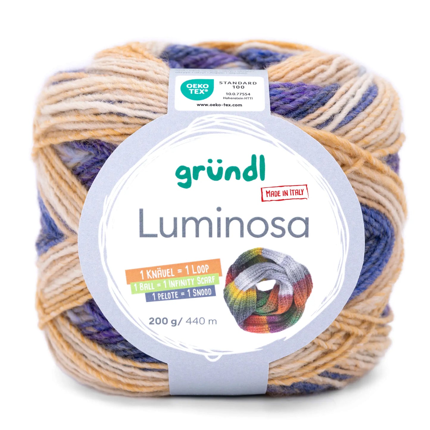 Strickset Luminosa Cardigan mit Farbverlauf Top-Down