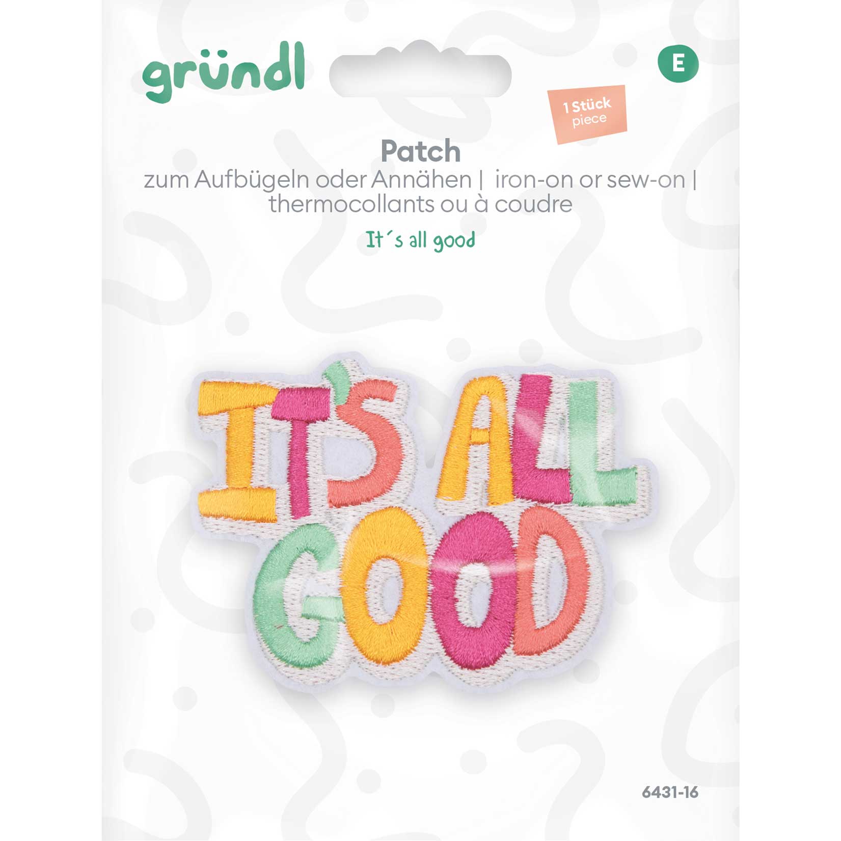 Patches zum Aufbügeln - It´s all good
