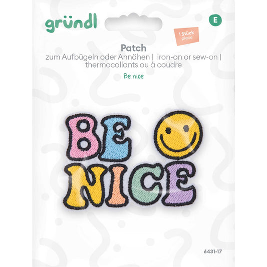 Patches zum Aufbügeln - Be nice