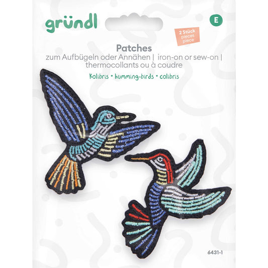 Patches zum Aufbügeln - Kolibris