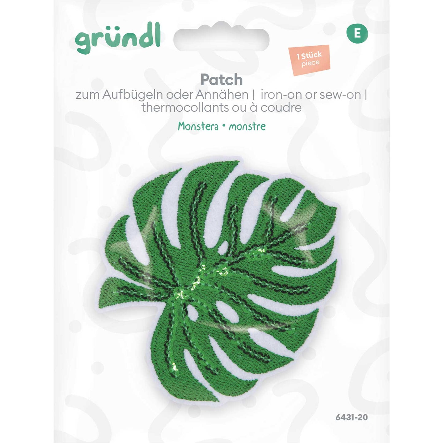 Patches zum Aufbügeln - Monstera