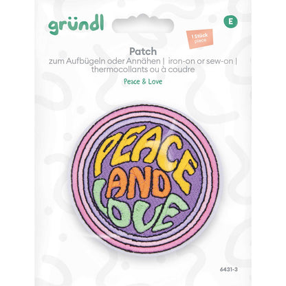 Patches zum Aufbügeln - Peace & Love