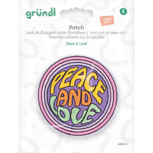 Patches zum Aufbügeln - Peace & Love