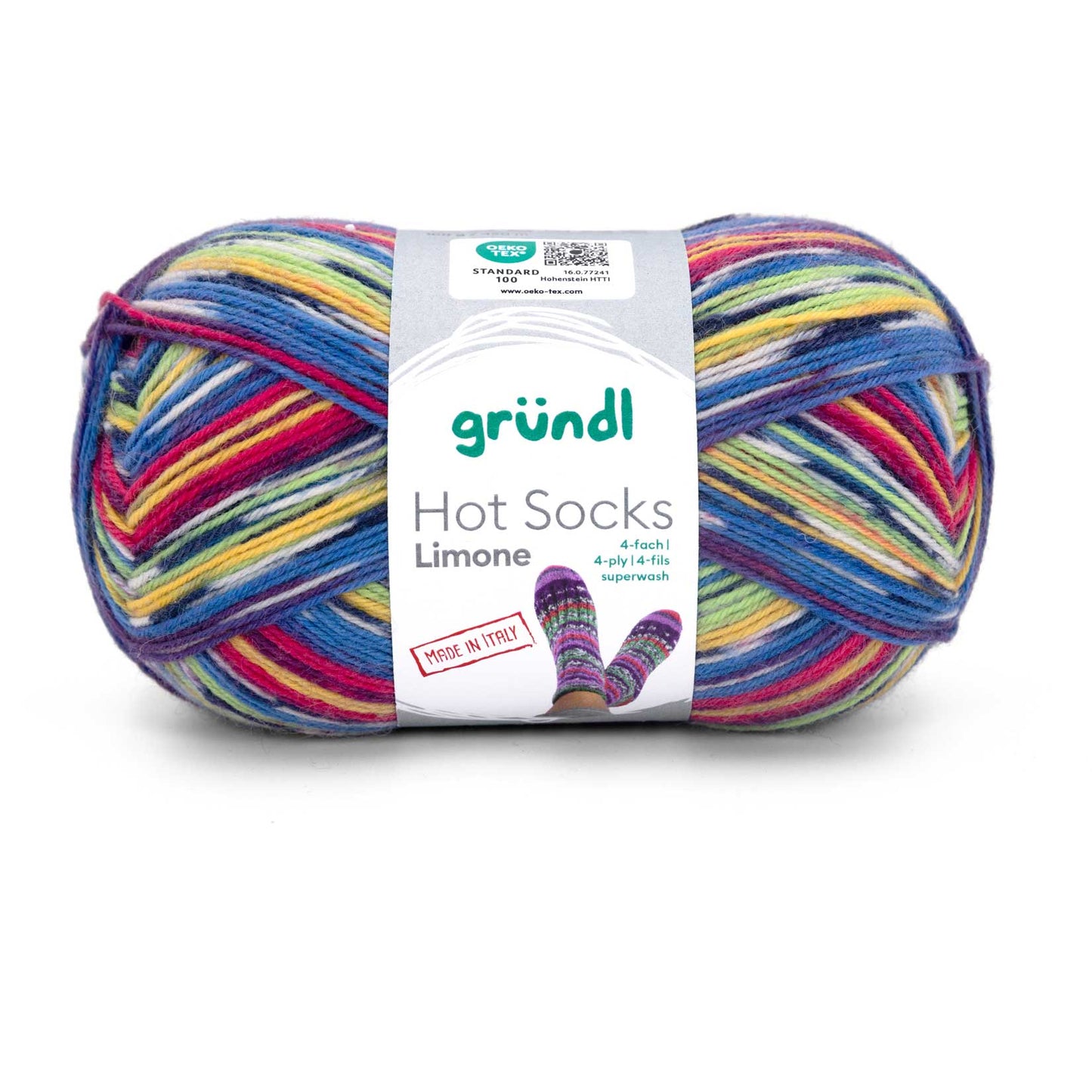 Hot Socks Limone, 4-fach
