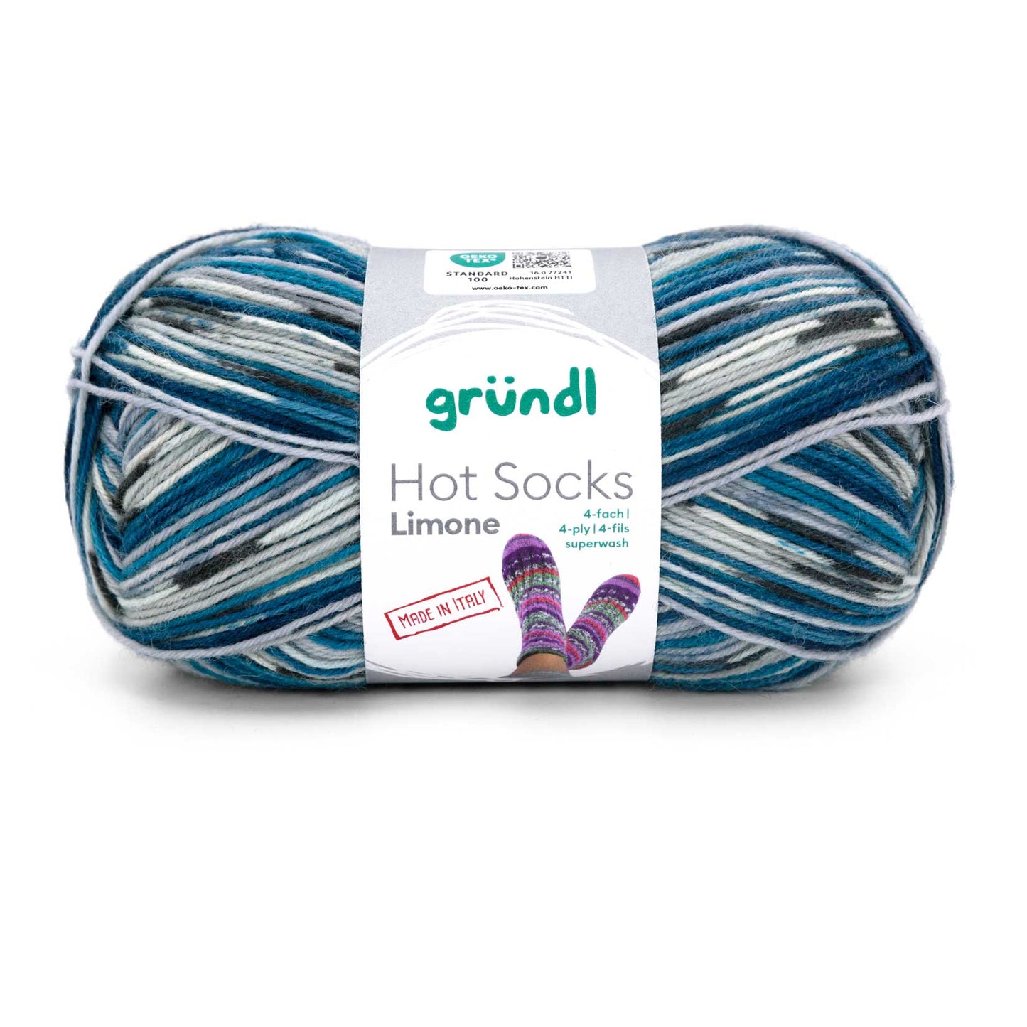 Hot Socks Limone, 4-fach