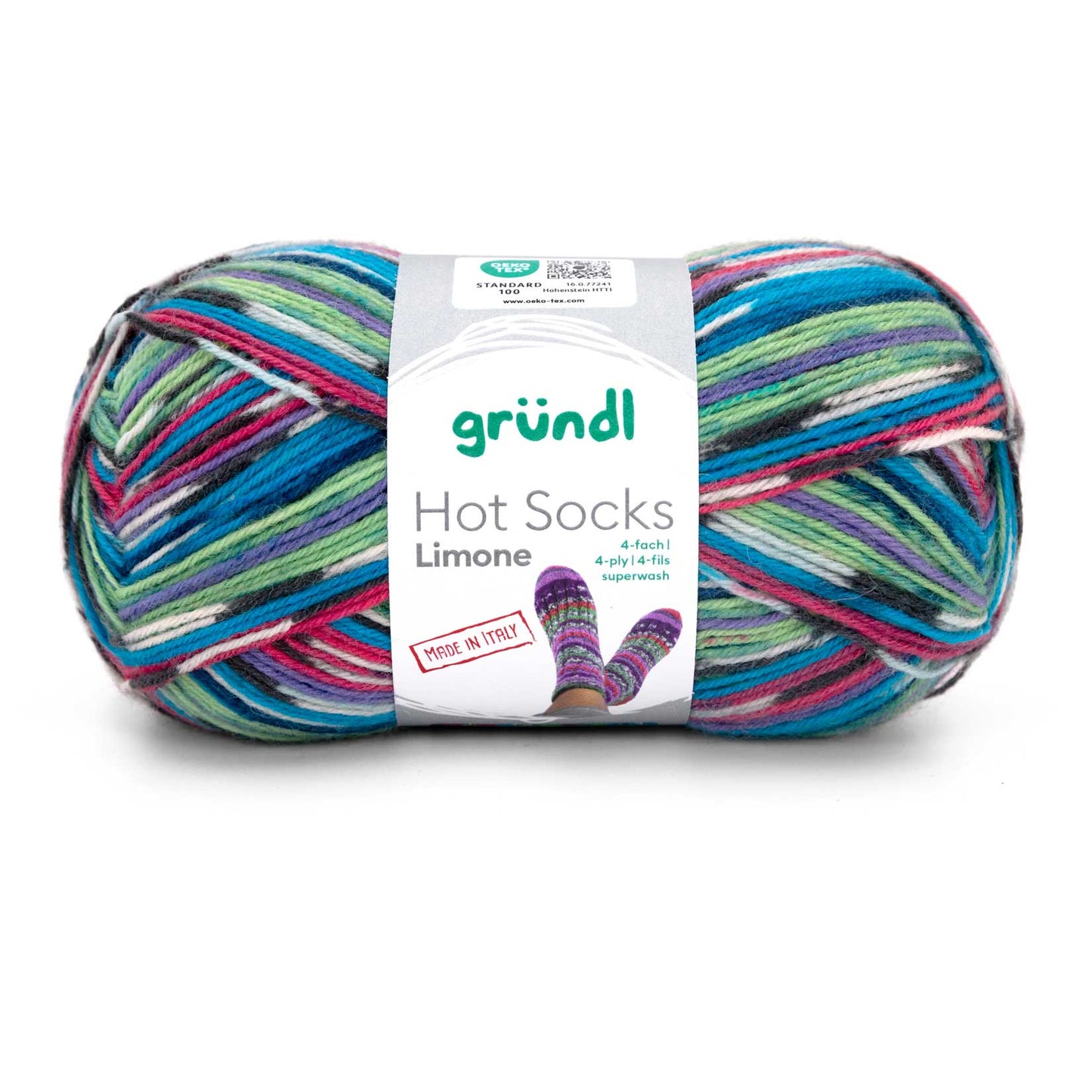 Hot Socks Limone, 4-fach