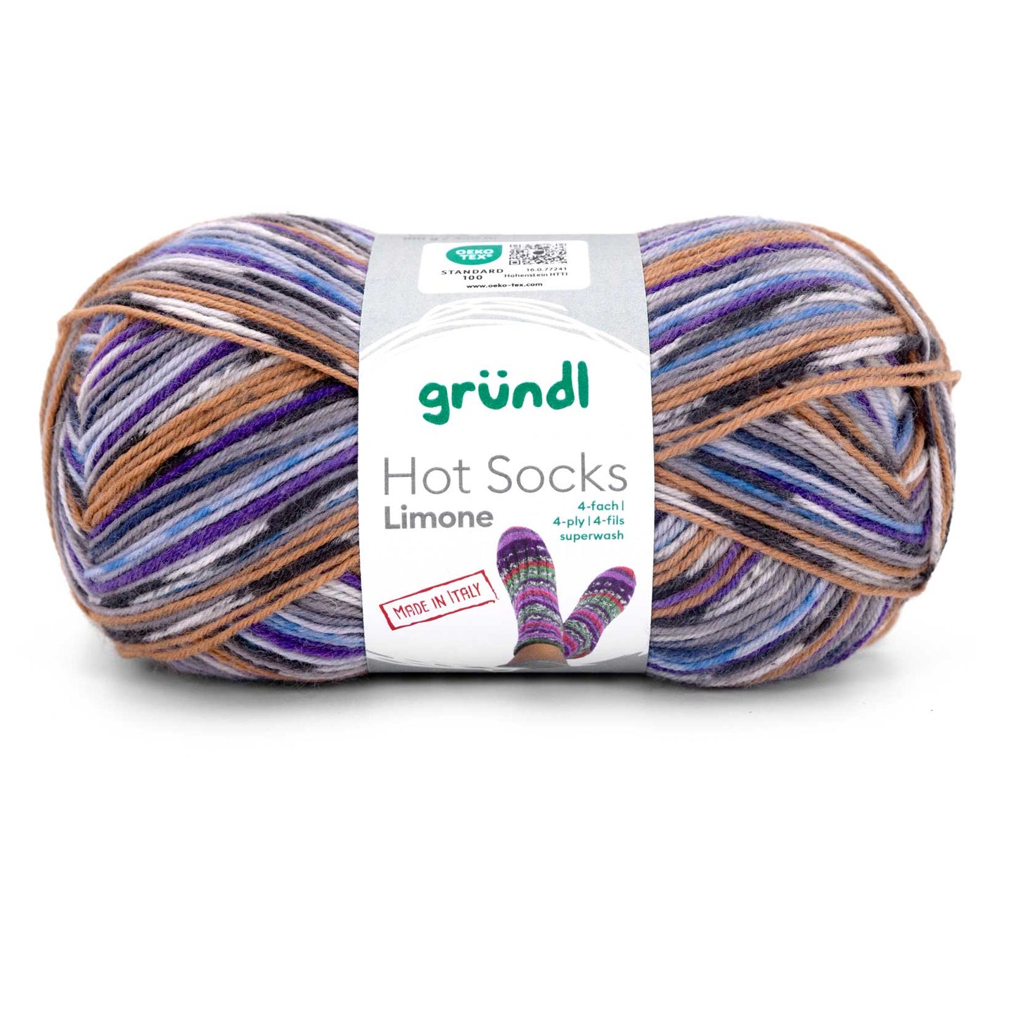 Hot Socks Limone, 4-fach