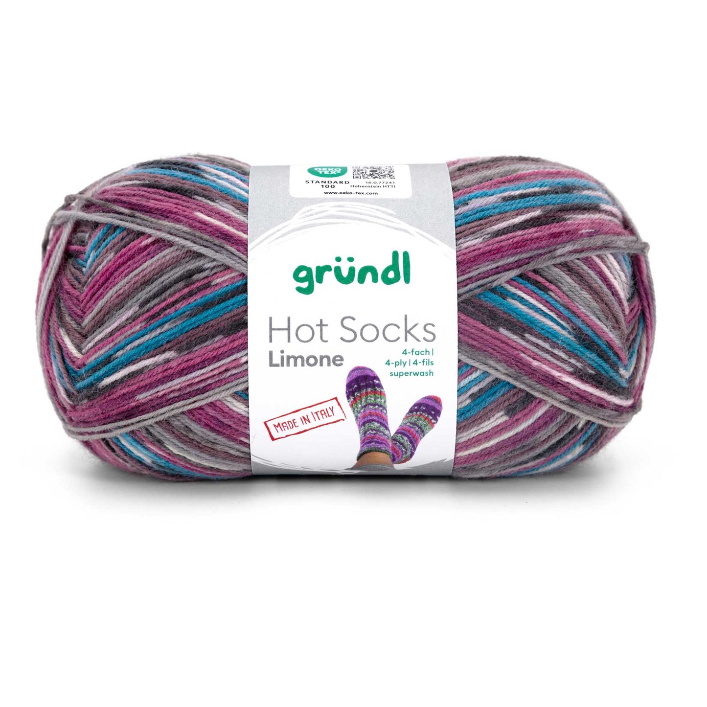 Hot Socks Limone, 4-fach