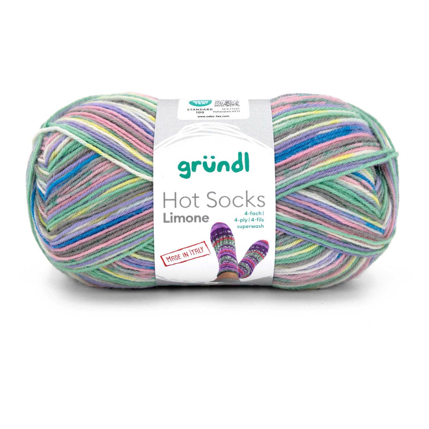 Hot Socks Limone, 4-fach
