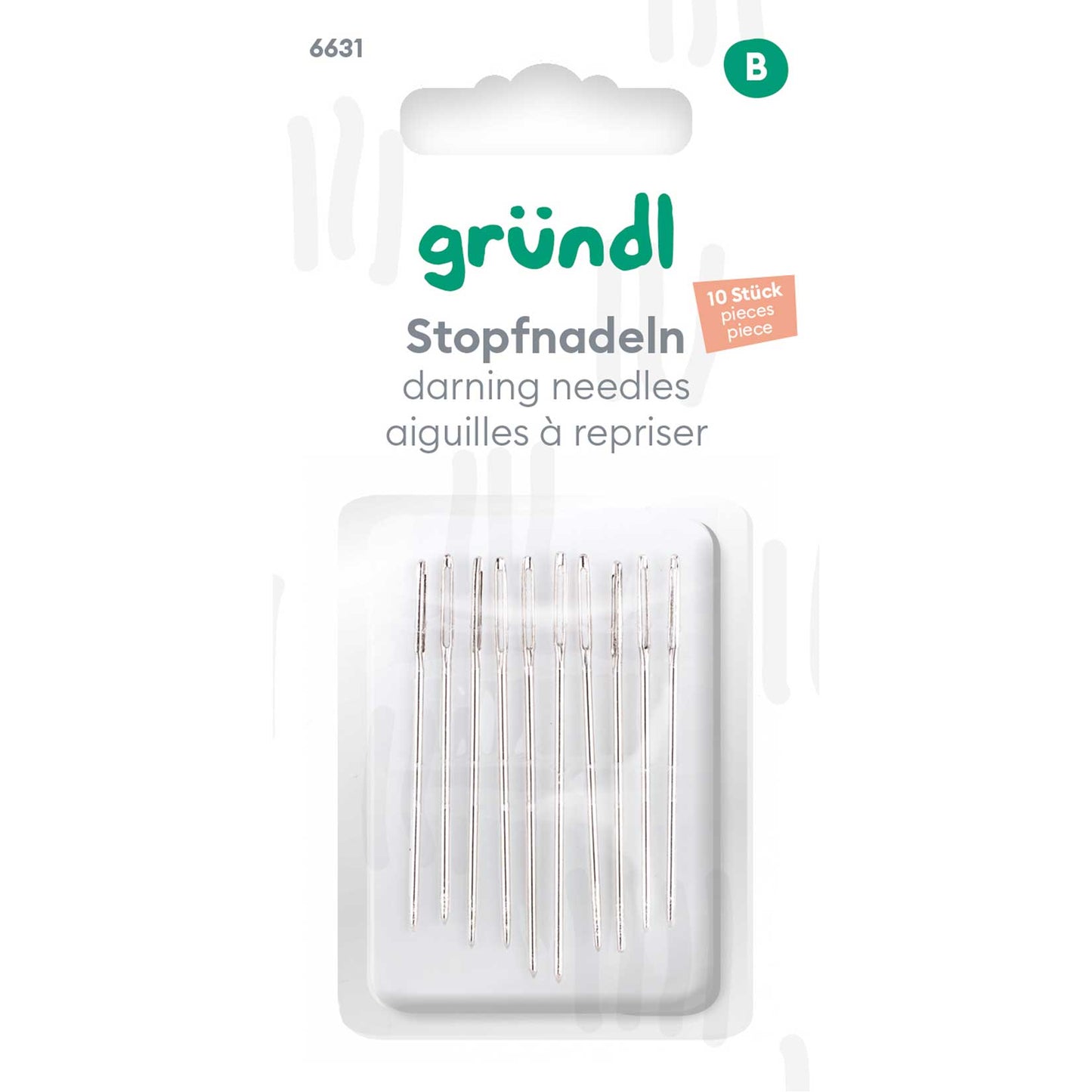 Stopfnadeln, 10 Stück, lang
