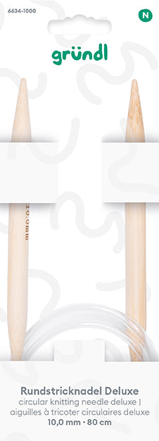 Deluxe circular knitting needle, 80 cm