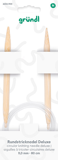 Deluxe circular knitting needle, 80 cm
