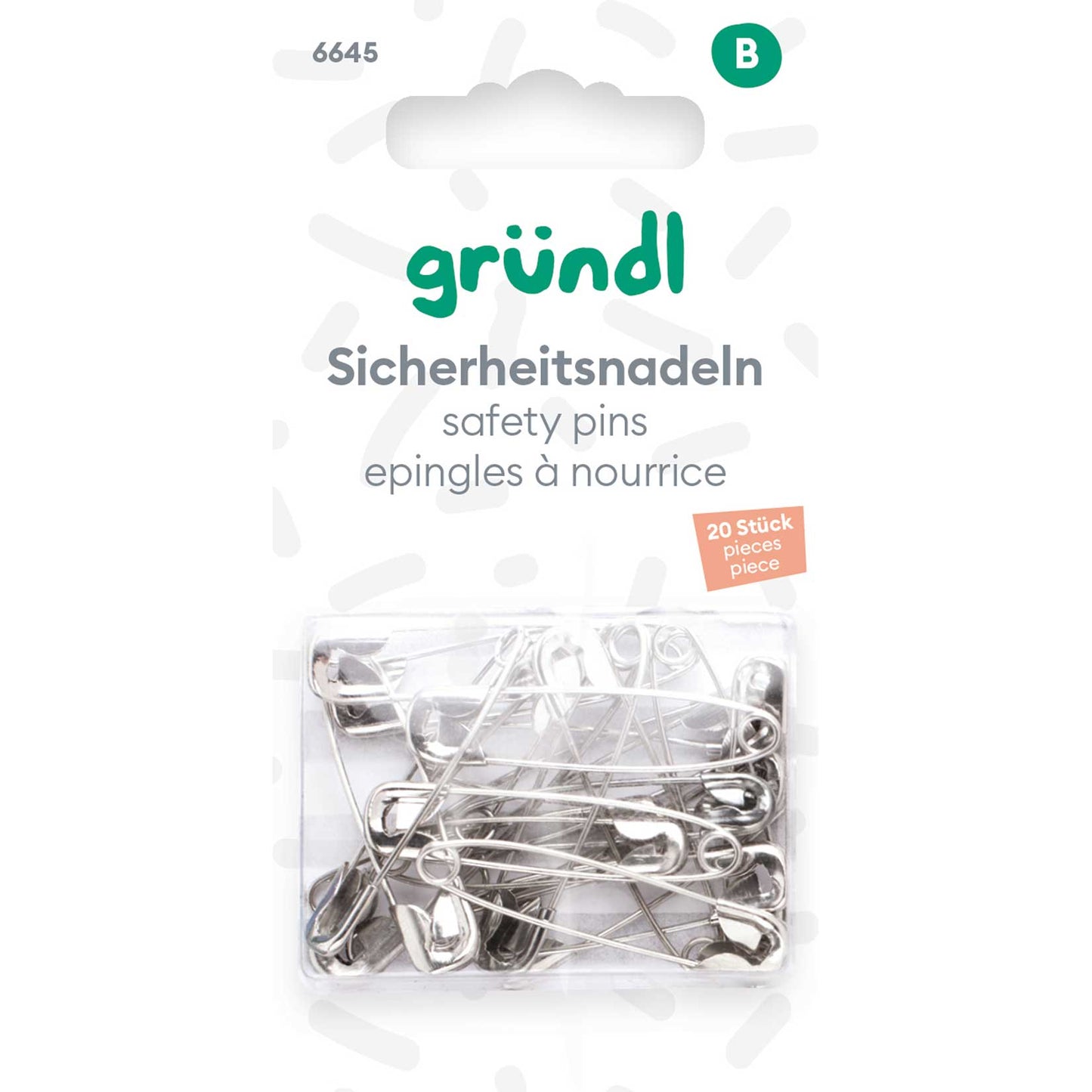 Sicherheitsnadeln, 20 Stück