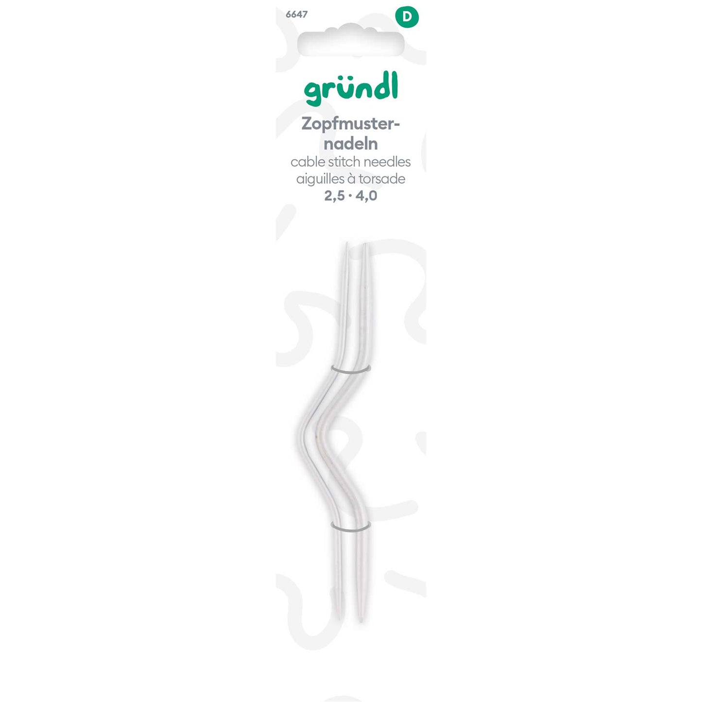 Zopfmusternadeln, Aluminium