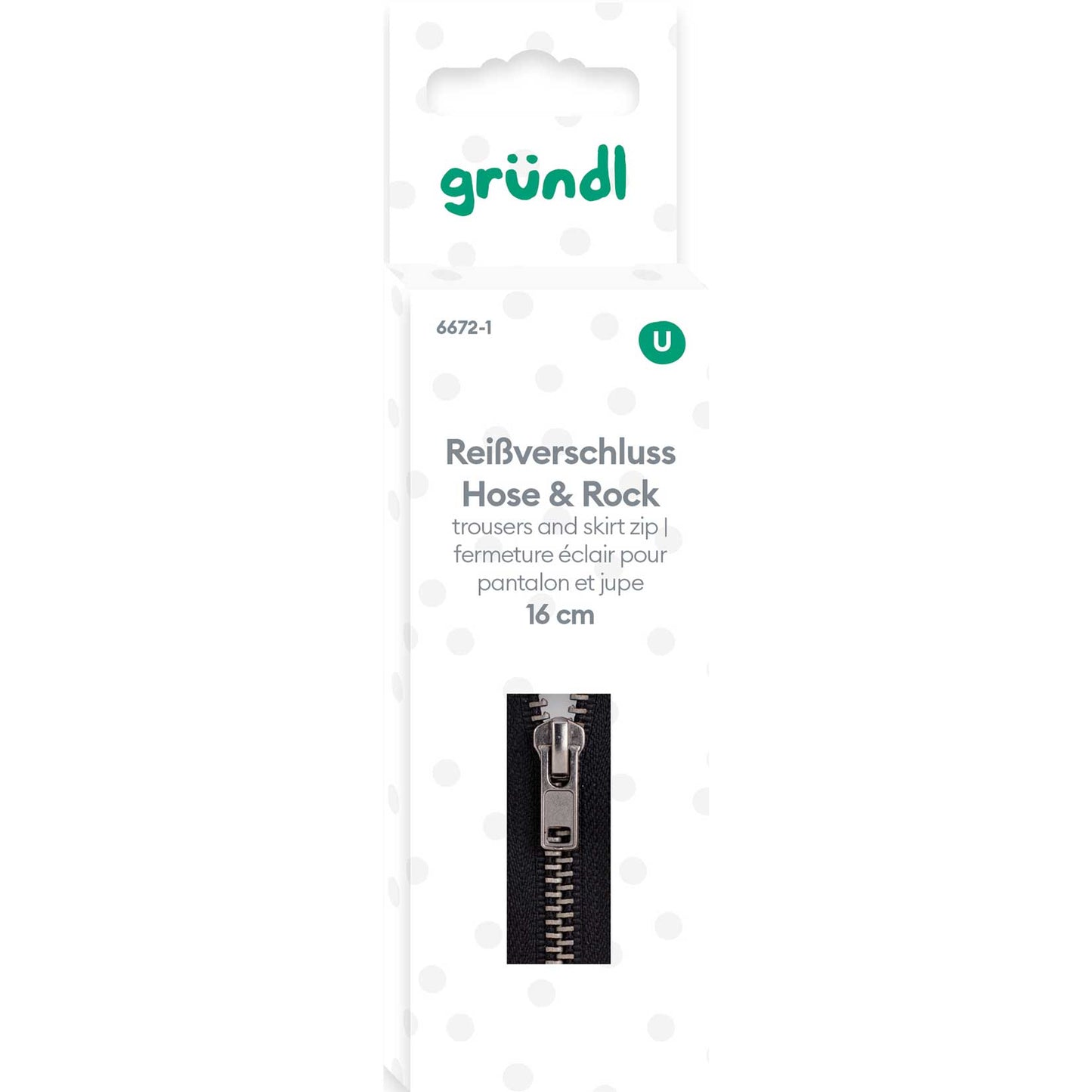 Reißverschluss Hose und Rock, 16cm