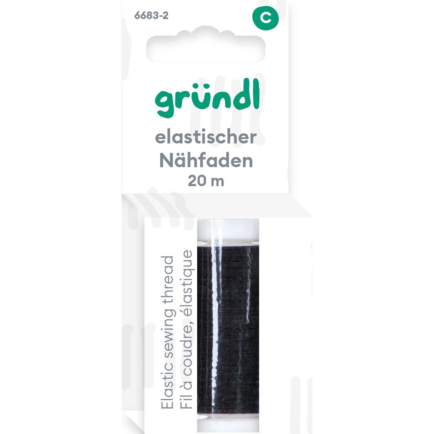 Elastic sewing thread, 20 m