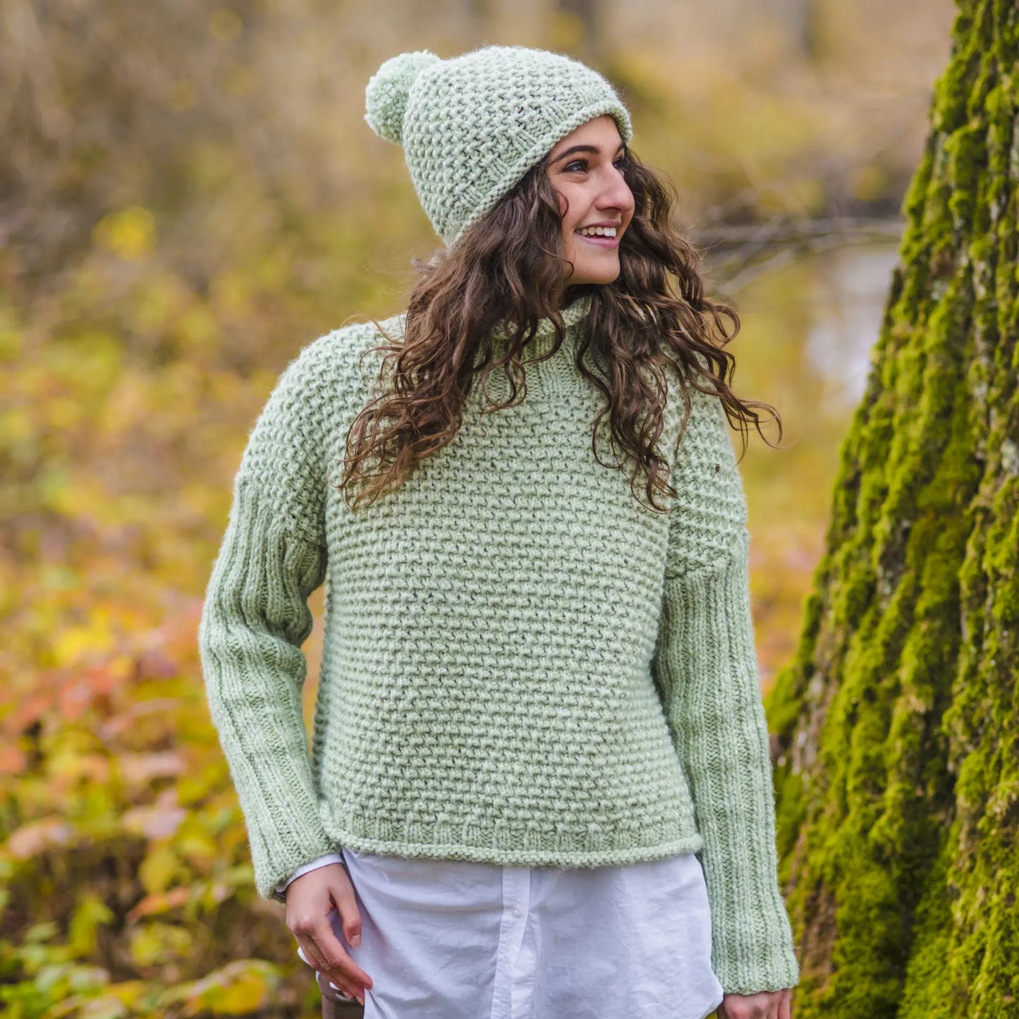 Kit de tricot pull loose et bonnet en Gründl Shetland