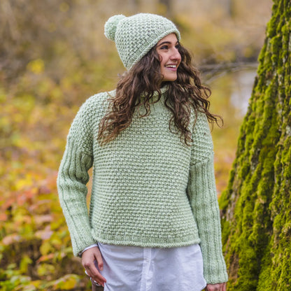 Kit de tricot pull loose et bonnet en Gründl Shetland