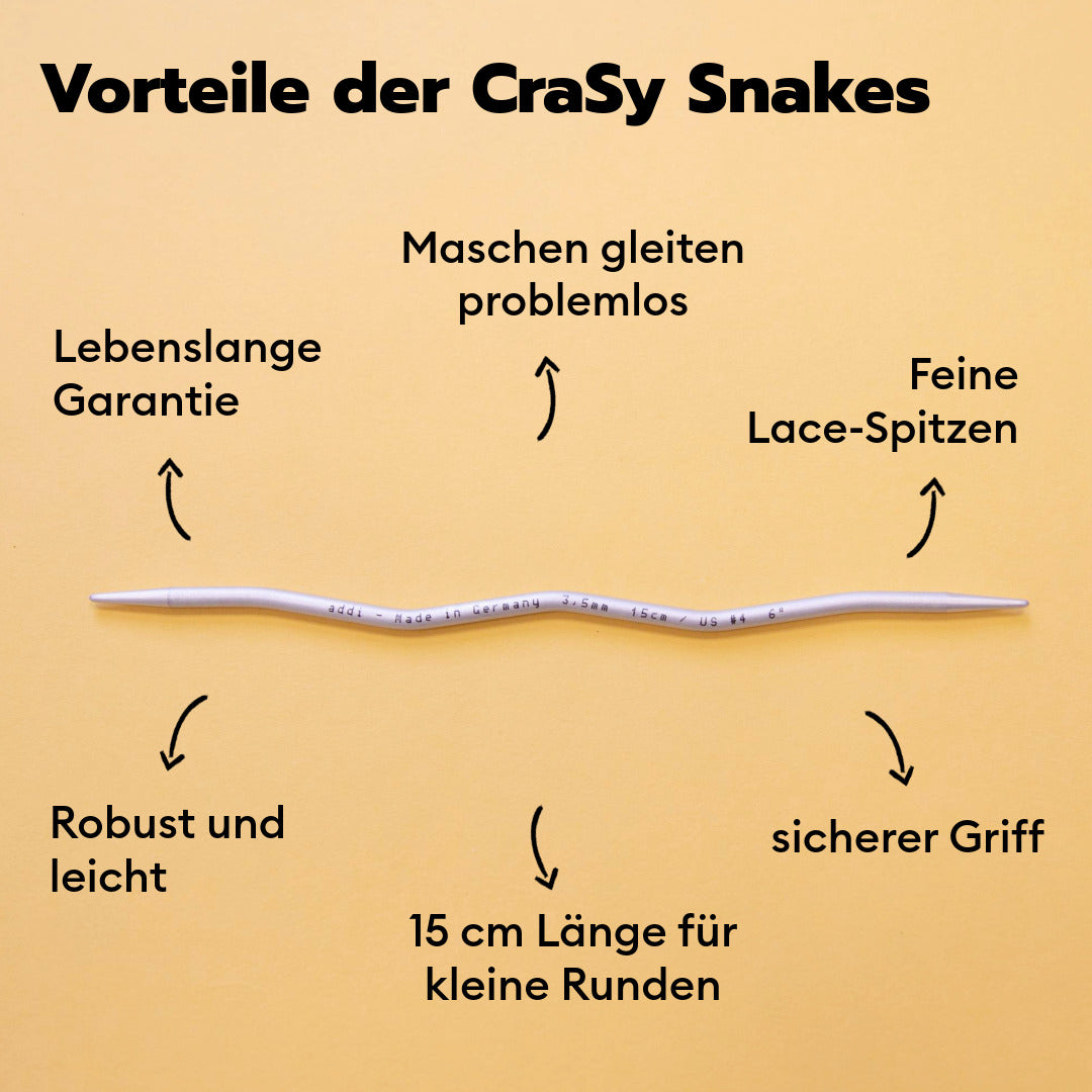 CraSy Snakes Nadelspiel in Wellenform