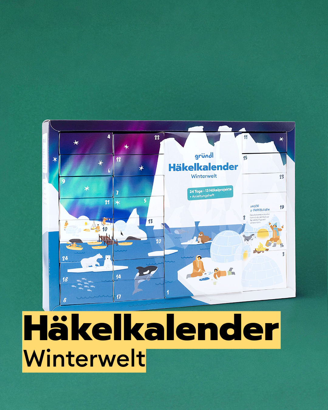Häkel-Adventskalender Winterwelt