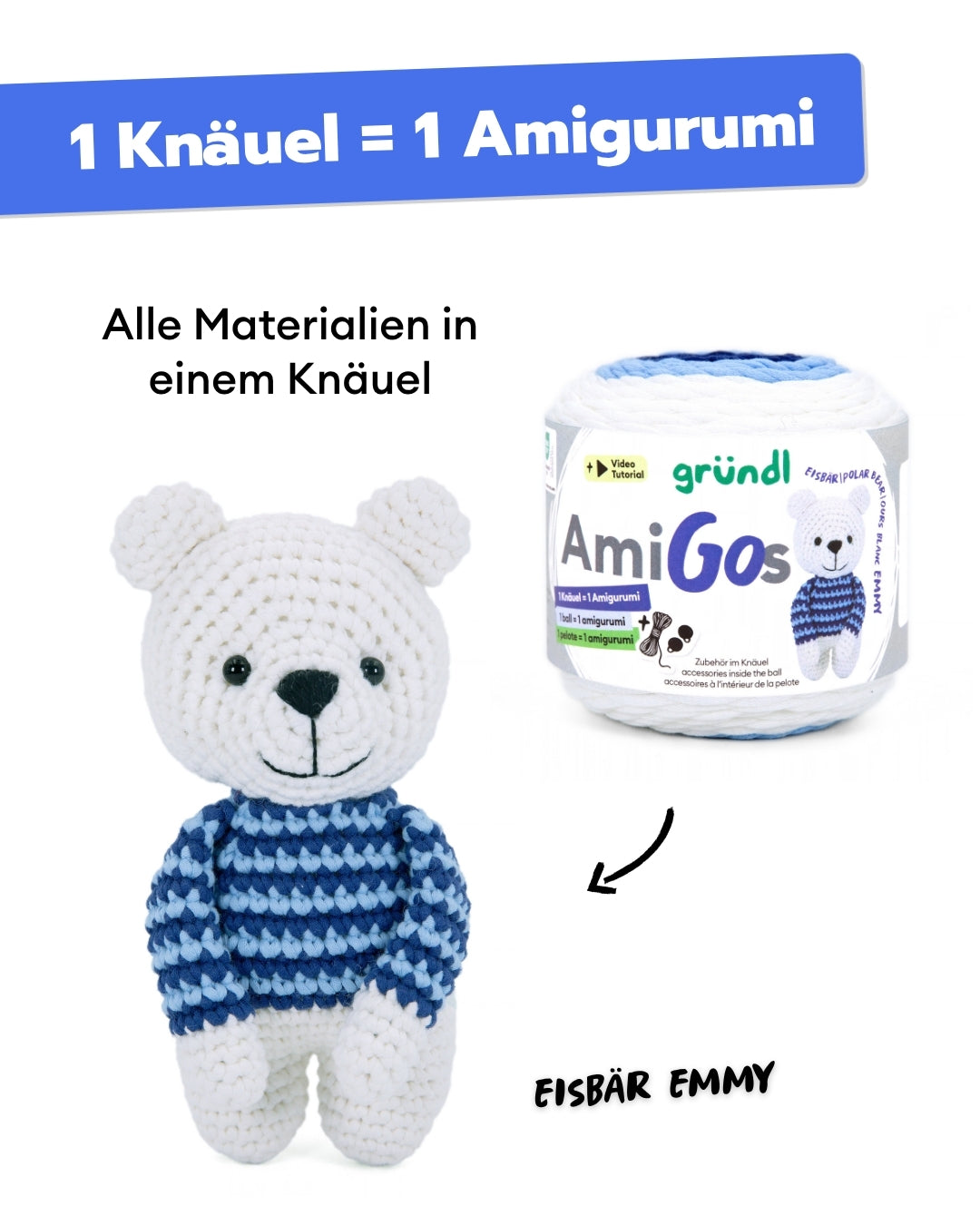 Häkelset Land & Luft AmiGos