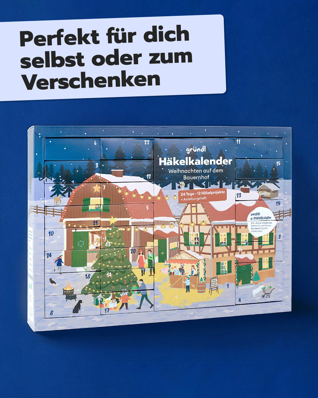 Häkel-Adventskalender Bauernhof