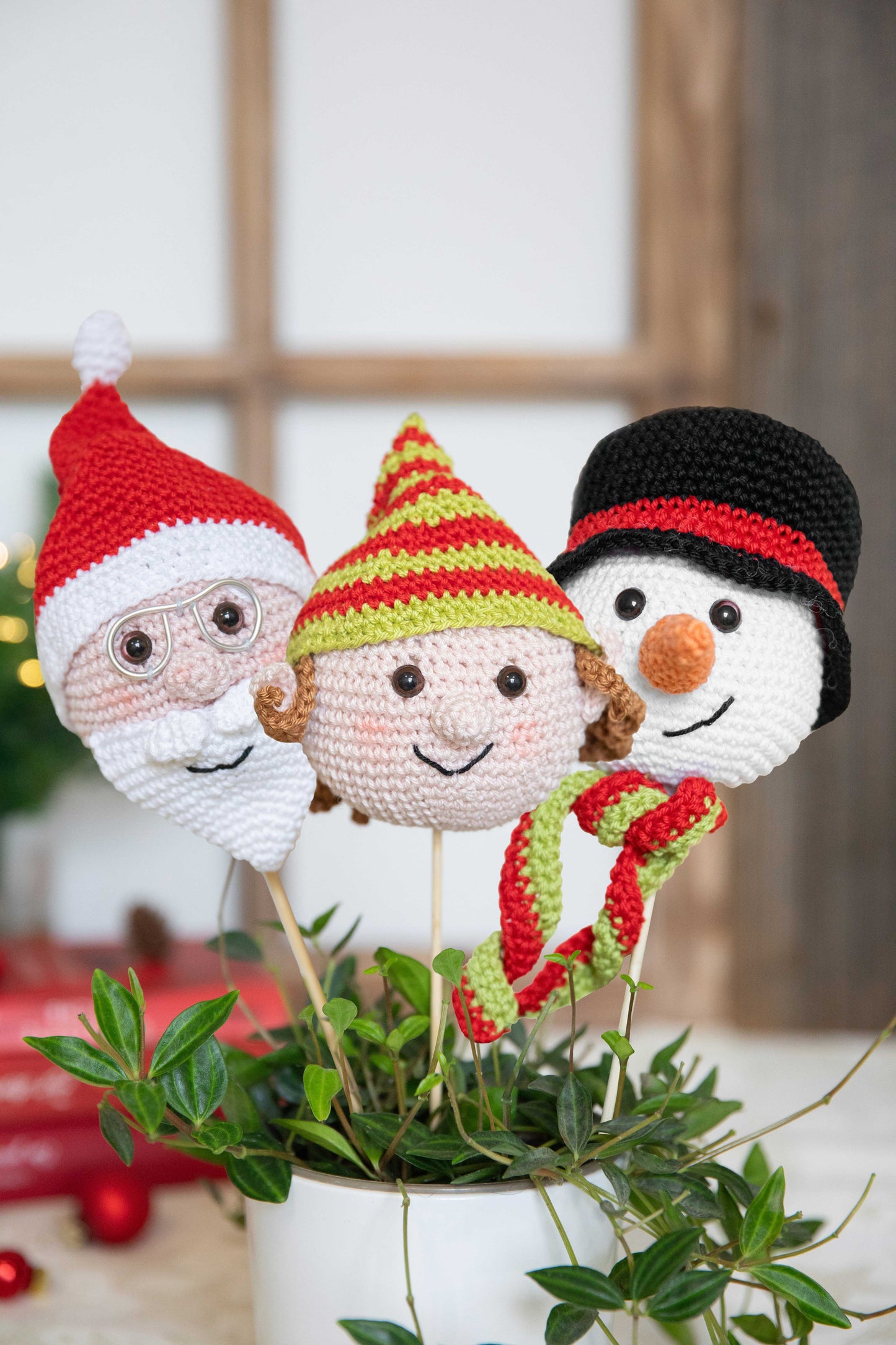Weihnachtliche Blumenstecker