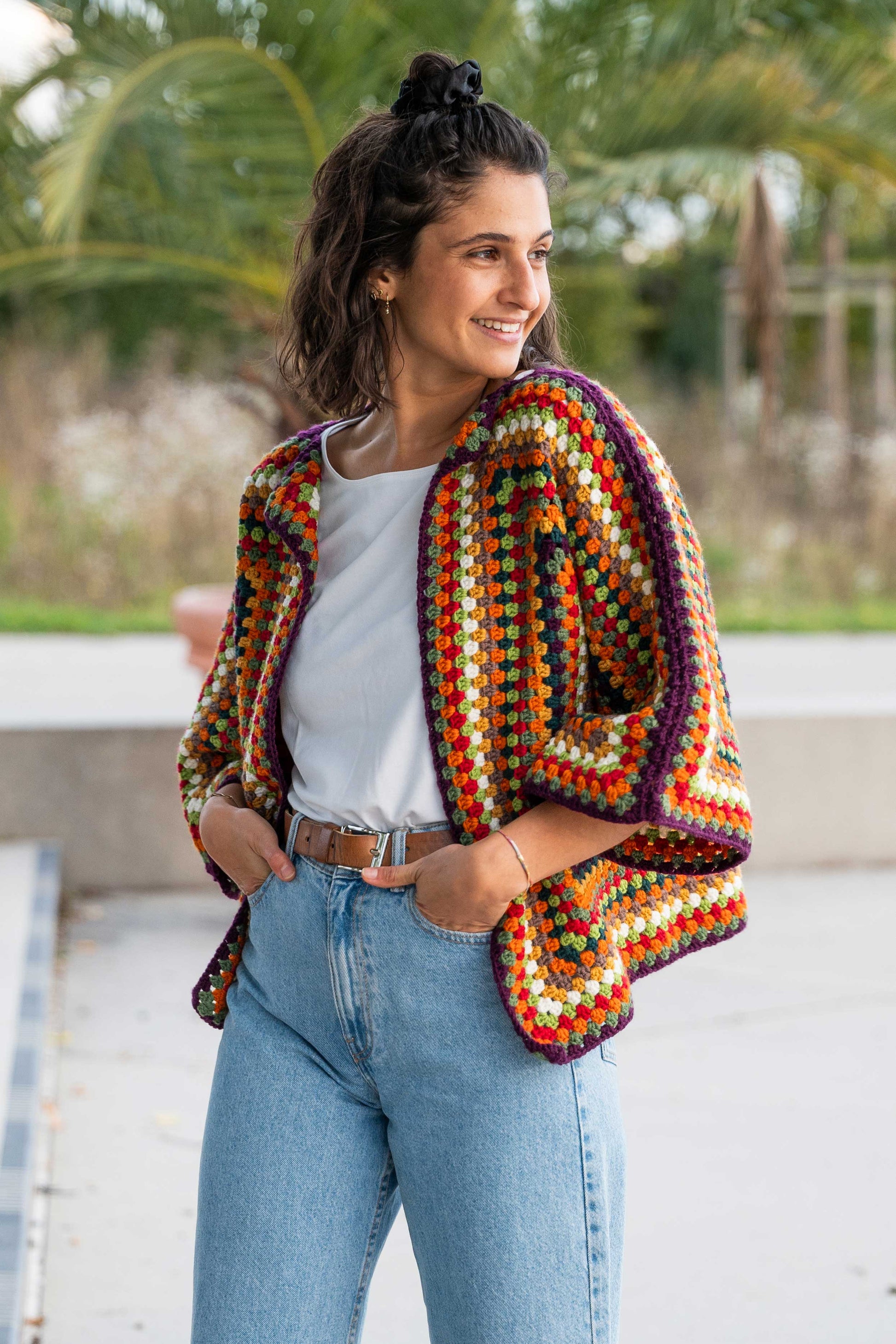 Indian Summer Hexagon Cardigan