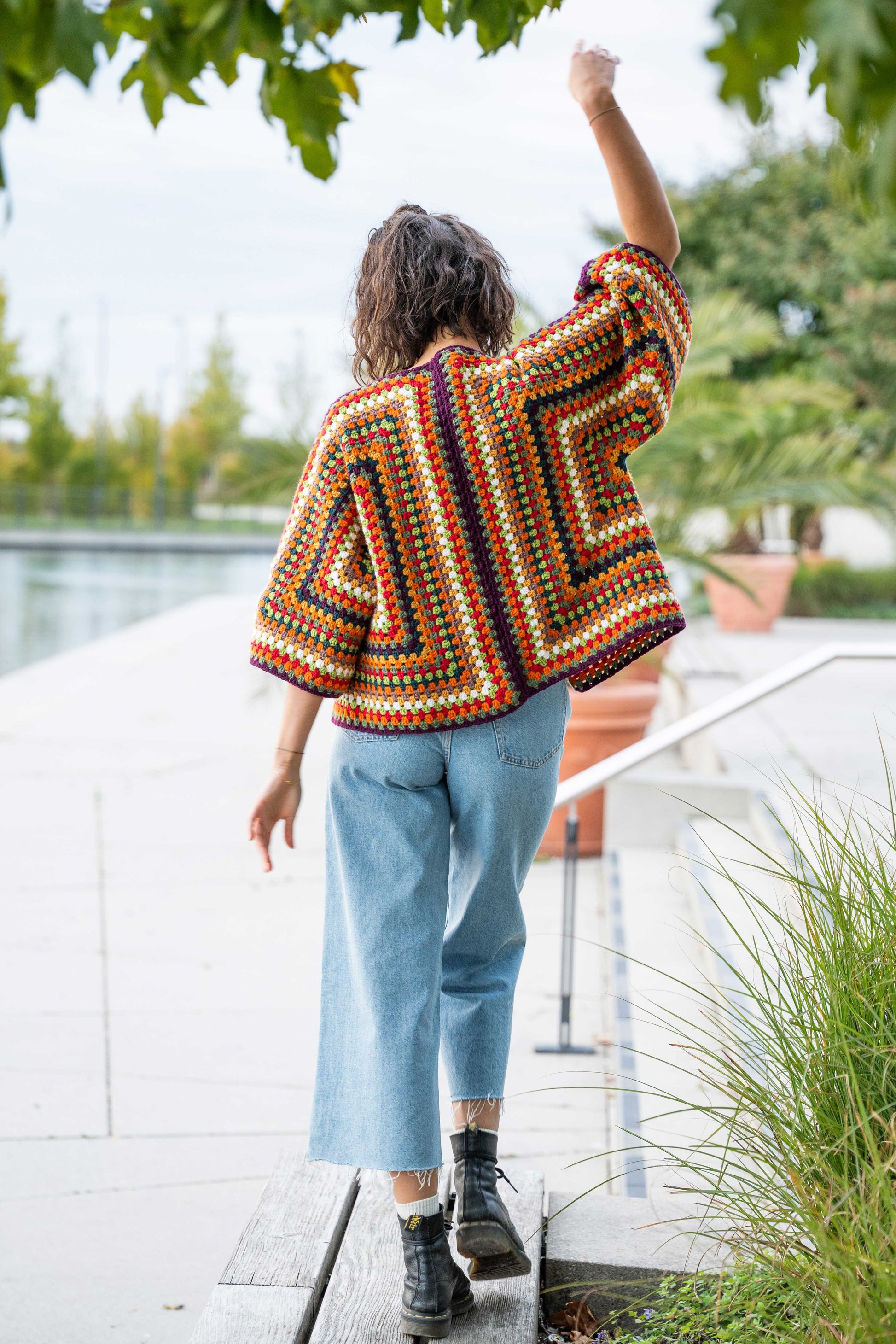 Indian Summer Hexagon Cardigan