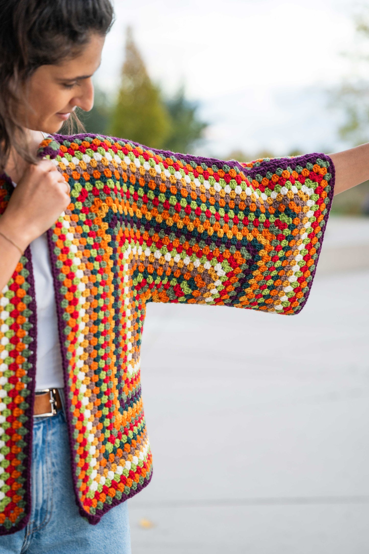 Indian Summer Hexagon Cardigan