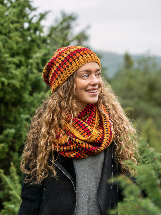 Autumn Häkel Beanie und Loop