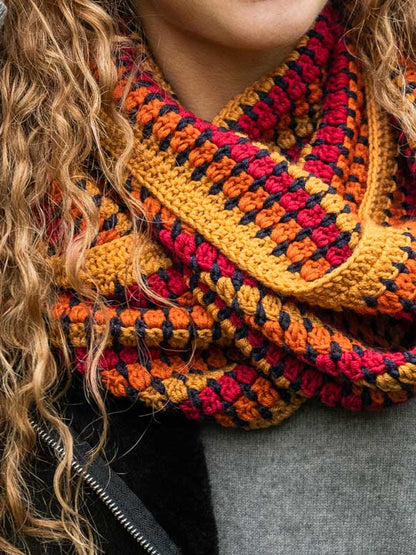 Kit de crochet Bonnet et écharpe tube Autumn