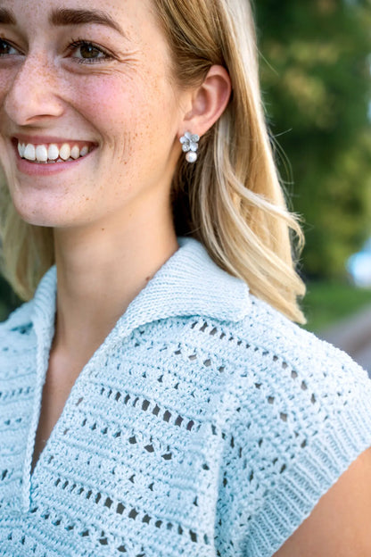 Häkel- und Strickset Sarah Shirt aus 100% Baumwolle